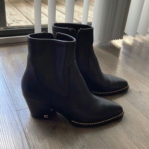 Coach leather booties. Size 8